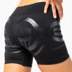 FLOKY Performer Biomechanical Women's Padel Shorts Black - Image 5