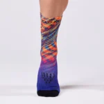 FLOKY Biomechanical Padel Socks S-Mash 3D Rio Orange - Image 4