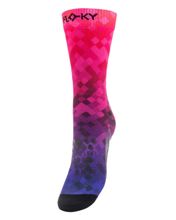 FLOKY Padel Biomechanical Socks S-Mash Pixels