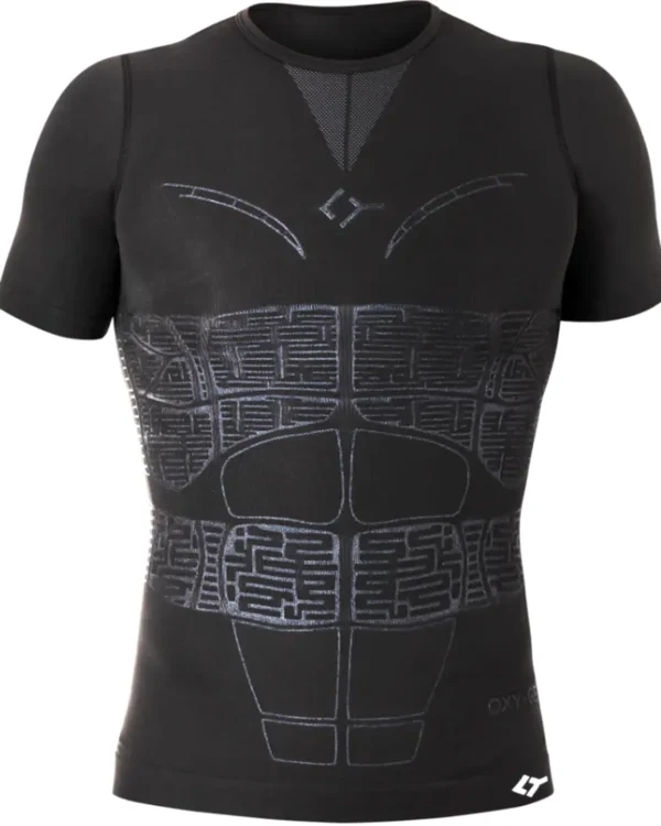 FLOKY OXY-GEN Biomechanical Padel Shirt Black