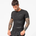 FLOKY OXY-GEN Biomechanical Padel Shirt Black - Image 5