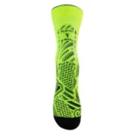 FLOKY Padel Biomechanical Socks S-Mash Yellow Fluorescent - Image 2