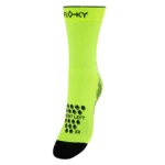 FLOKY Padel Biomechanical Socks S-Mash Yellow Fluorescent
