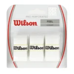 WILSON Padel Pro Perforated Overgrip White 3 Pack