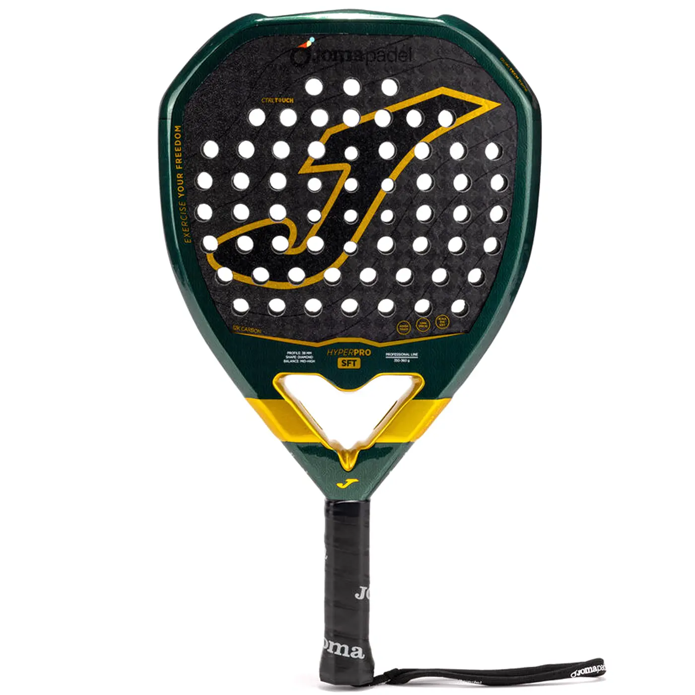 JOMA-Hyper-Pro-Sft-Padel-Racket-2026-Green-Black-01.webp JOMA Hyper Pro Sft Padel Racket 2026 Green Black - Image 1