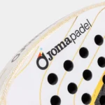 JOMA Slam Pro Iconic Padel Racket  2026 White Gold - Image 7