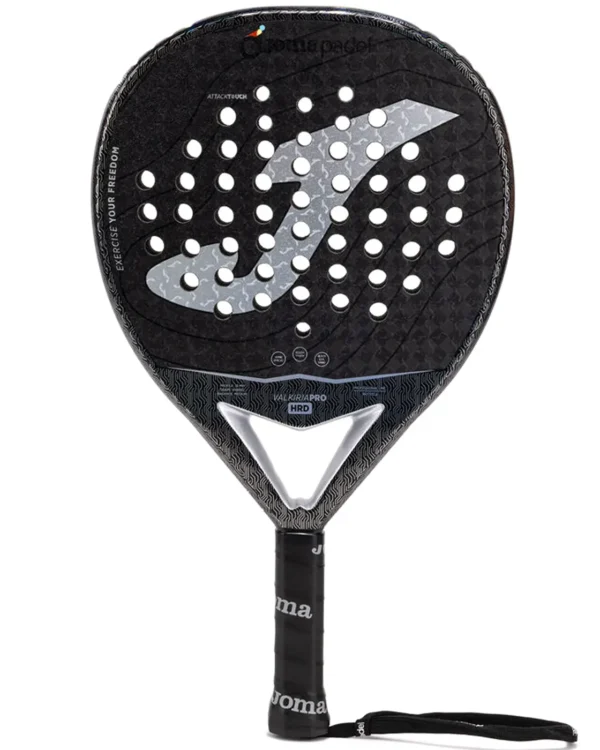 JOMA Valkiria Pro Hrd Padel Racket  2026 Black Grey